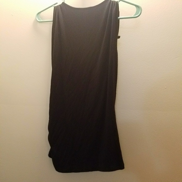 Michael Kors Black Sleeveless Wrap Blouse - Picture 4 of 4